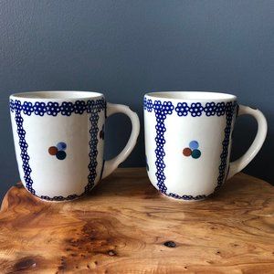 Set of Polish Pottery mugs (NEW)